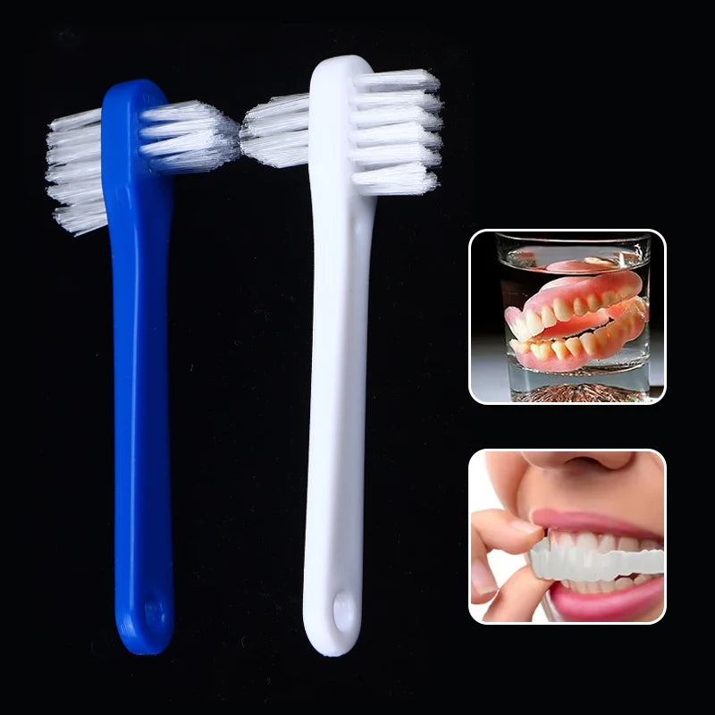 10-Pack Double-Sided Denture & Retainer Cleaning Brushes Denture Cleaning Brush QXL