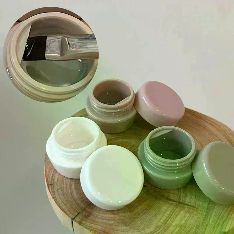 5g Nail Art Storage Pot with Scraper | Portable Mini Jar Nail Art Storage Jar QXL