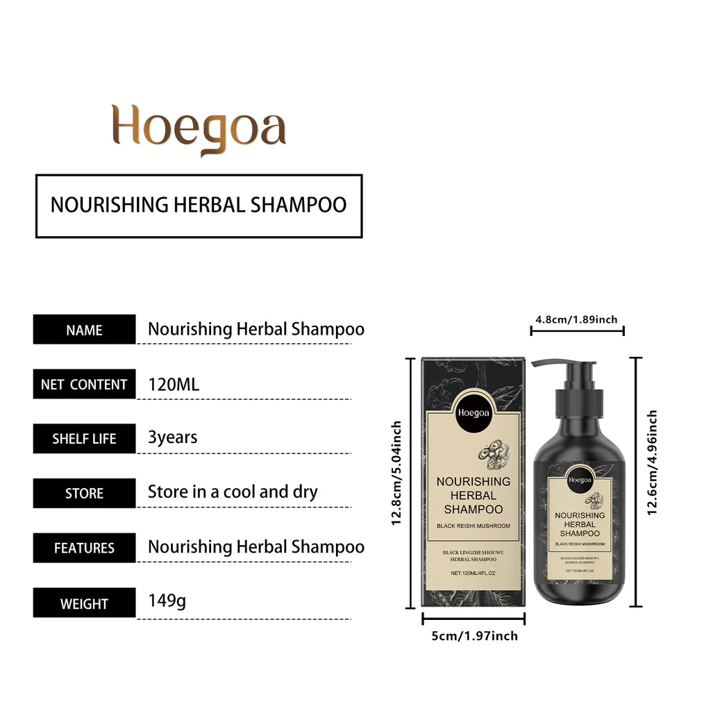 HOEGOA Herbal Hair Growth Nourishing Shampoo 120ml Hair Growth Shampoo QXL