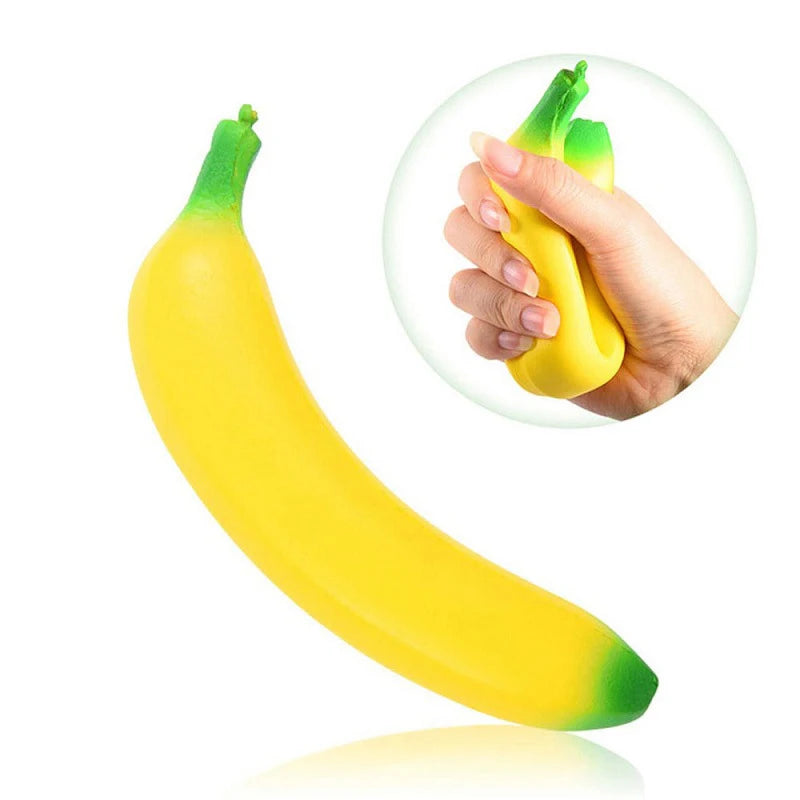 Jumbo Banana Squishy Slow-Rising Squeeze Fidget Toy Squishy Fidget Toy QXL Default Title
