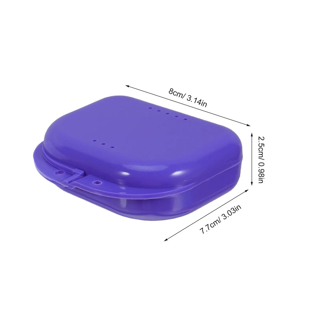 10-Pack Slim Leak-Proof Dental Retainer Cases | Travel Denture Box Dental Retainer Case QXL