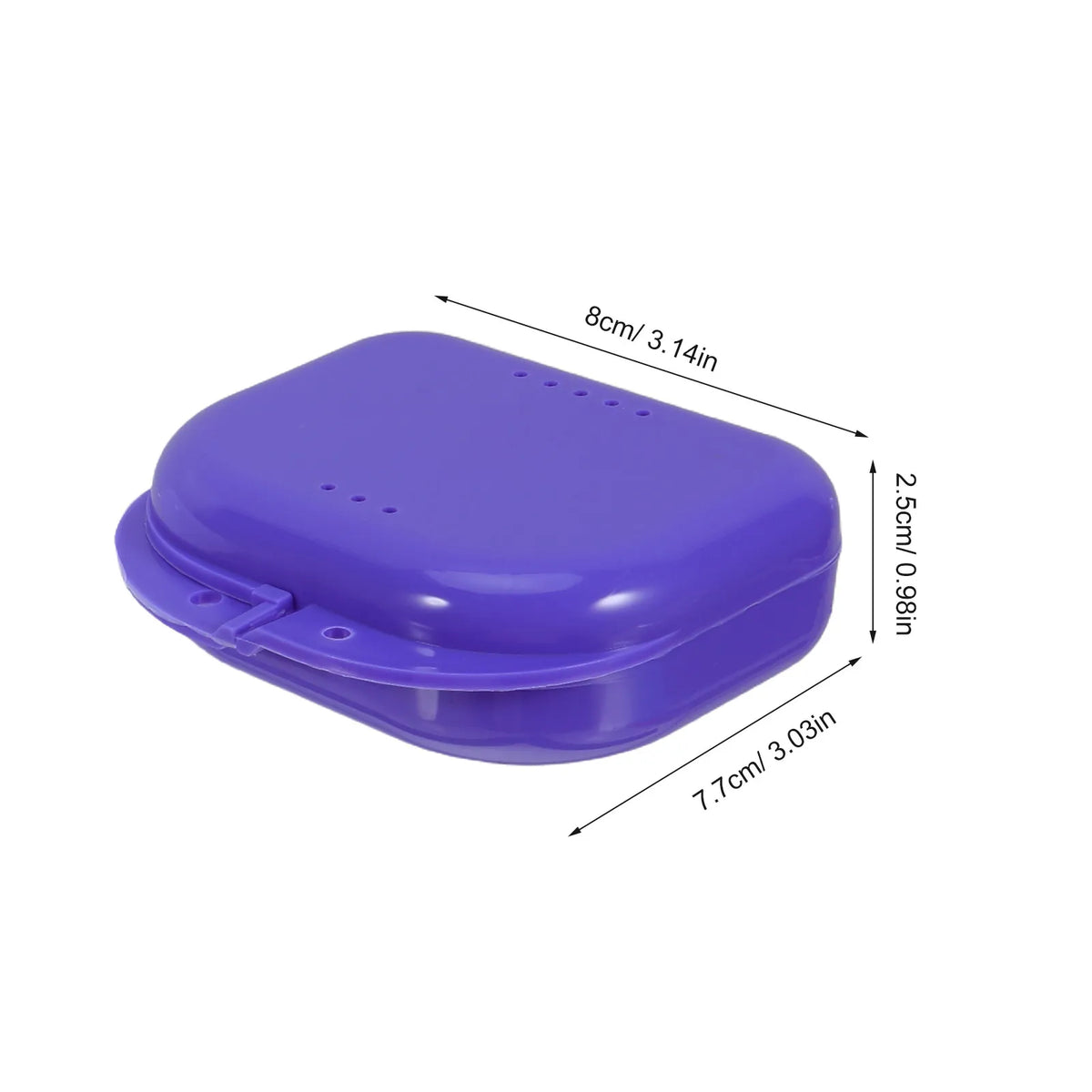 10-Pack Slim Leak-Proof Dental Retainer Cases | Travel Denture Box Dental Retainer Case QXL
