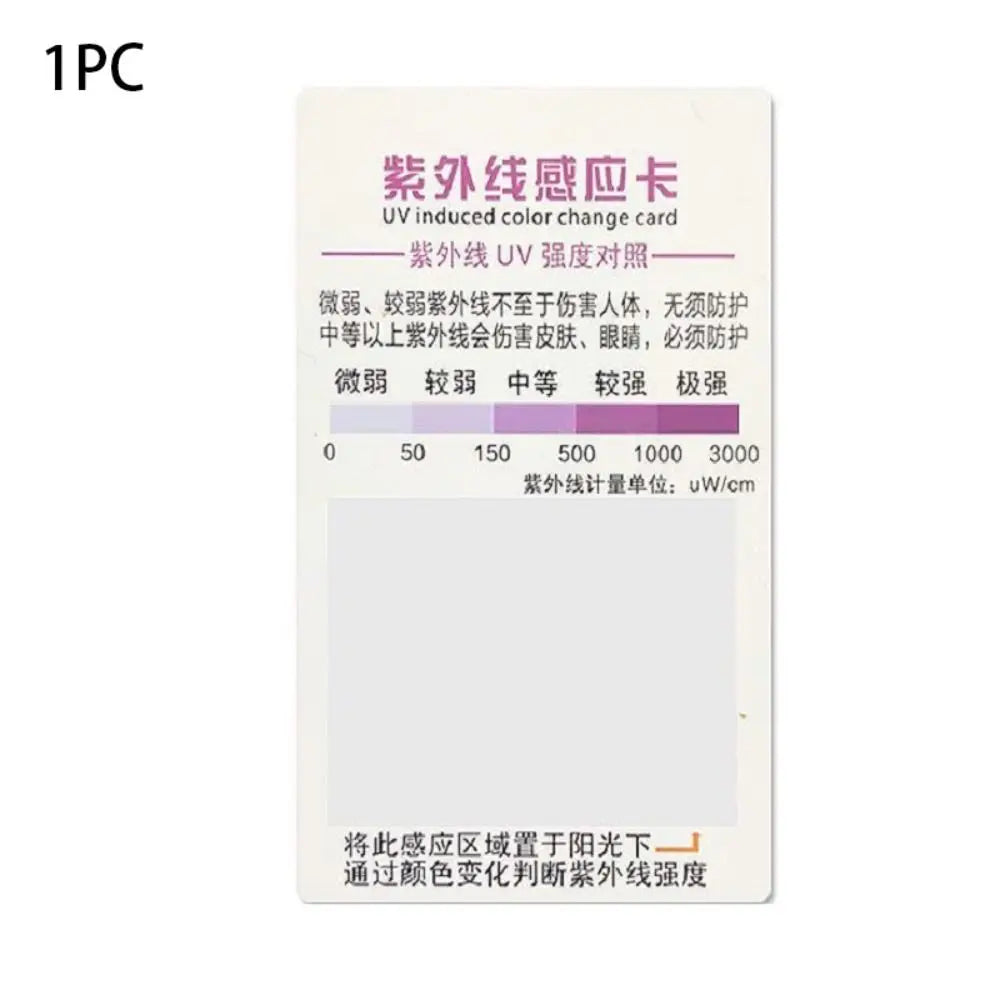 Reusable PVC UV Sensor Test Cards | 1/5/10 Pack – Outdoor UV UV Sensor Test Card QXL