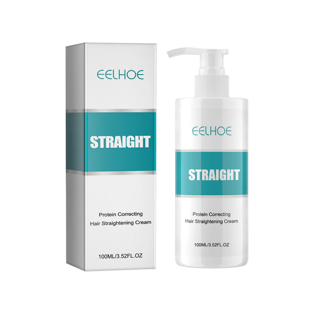 EELHOE Keratin Smoothing Cream | Frizz Control 100ml Leave-In Hair Cream QXL 100ml Straightening
