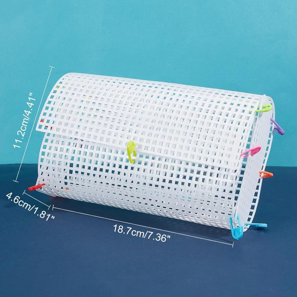 Plastic Mesh Canvas Sheets 10-Pack | DIY Knit Bag Making Mesh Canvas Craft Sheets QXL