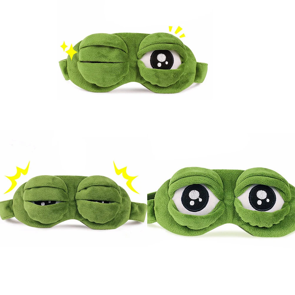 Cute Cat Plush Sleep Mask | Soft 3D Blindfold Eye Cover Plush Sleep Mask QXL