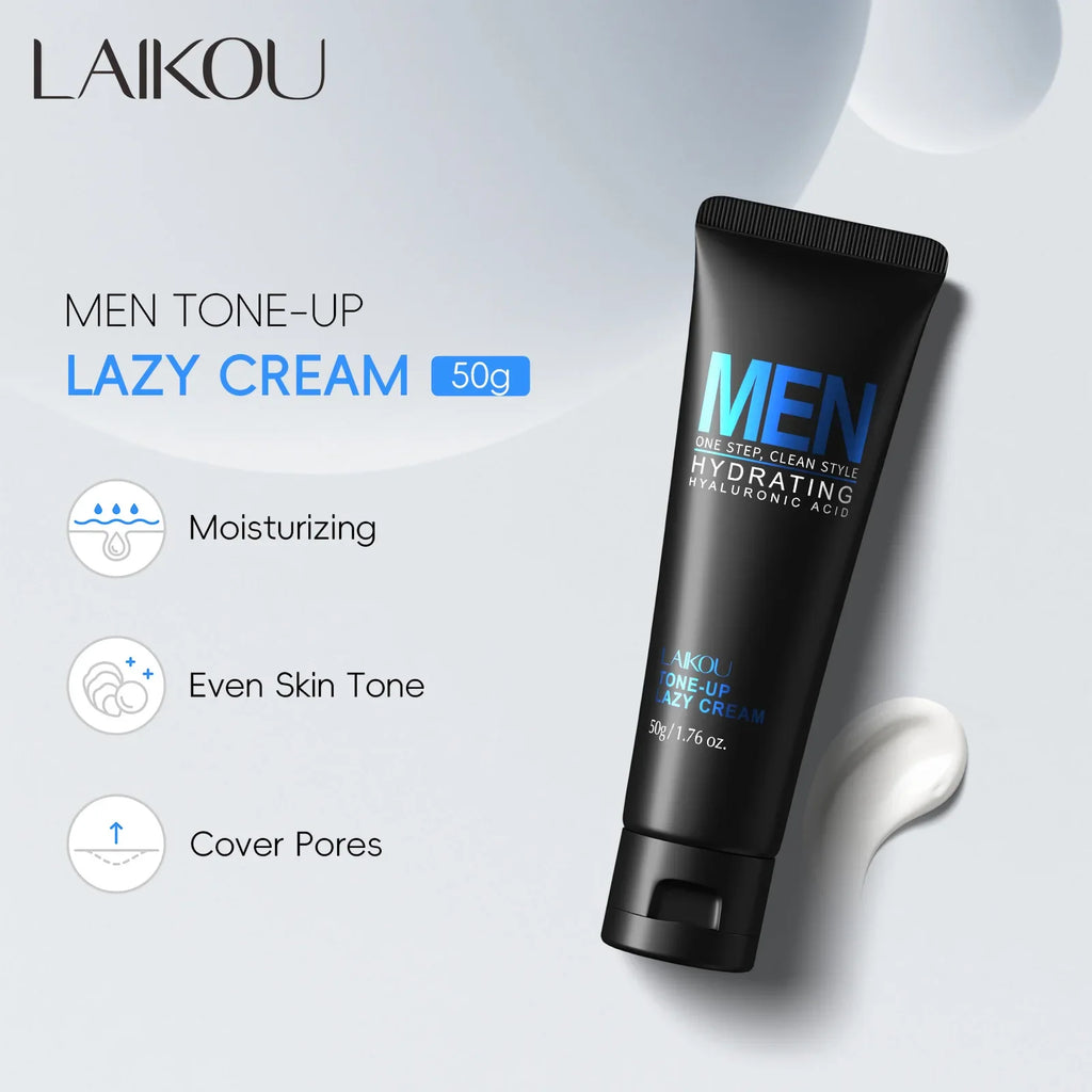 LAIKOU Men's BB Cream | Hyaluronic Acid Tone Up & Oil Control Men's BB Cream QXL