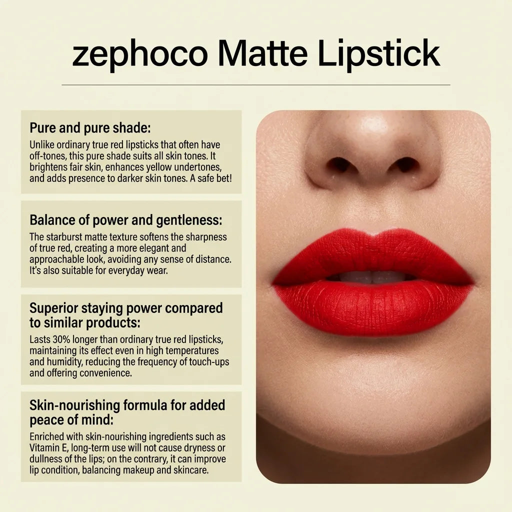 Matte Brown Lip Gloss – Long-Lasting Moisturizing Lip Color Matte Lip Gloss QXL
