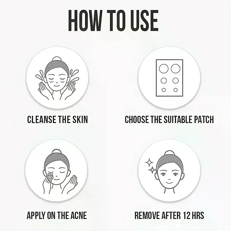 720-Pack Invisible Acne Pimple Patches | Spot Stickers for Face Acne Pimple Patches QXL