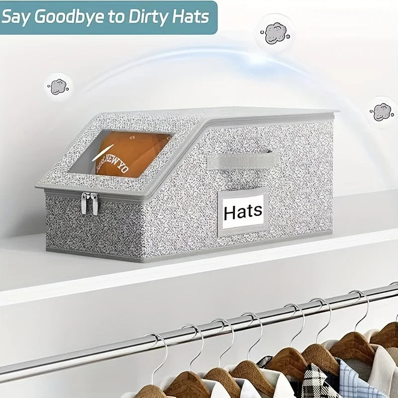 Stackable Hat Organizer Bag for Baseball Caps | 1-2 Pack Hat Storage Organizer QXL