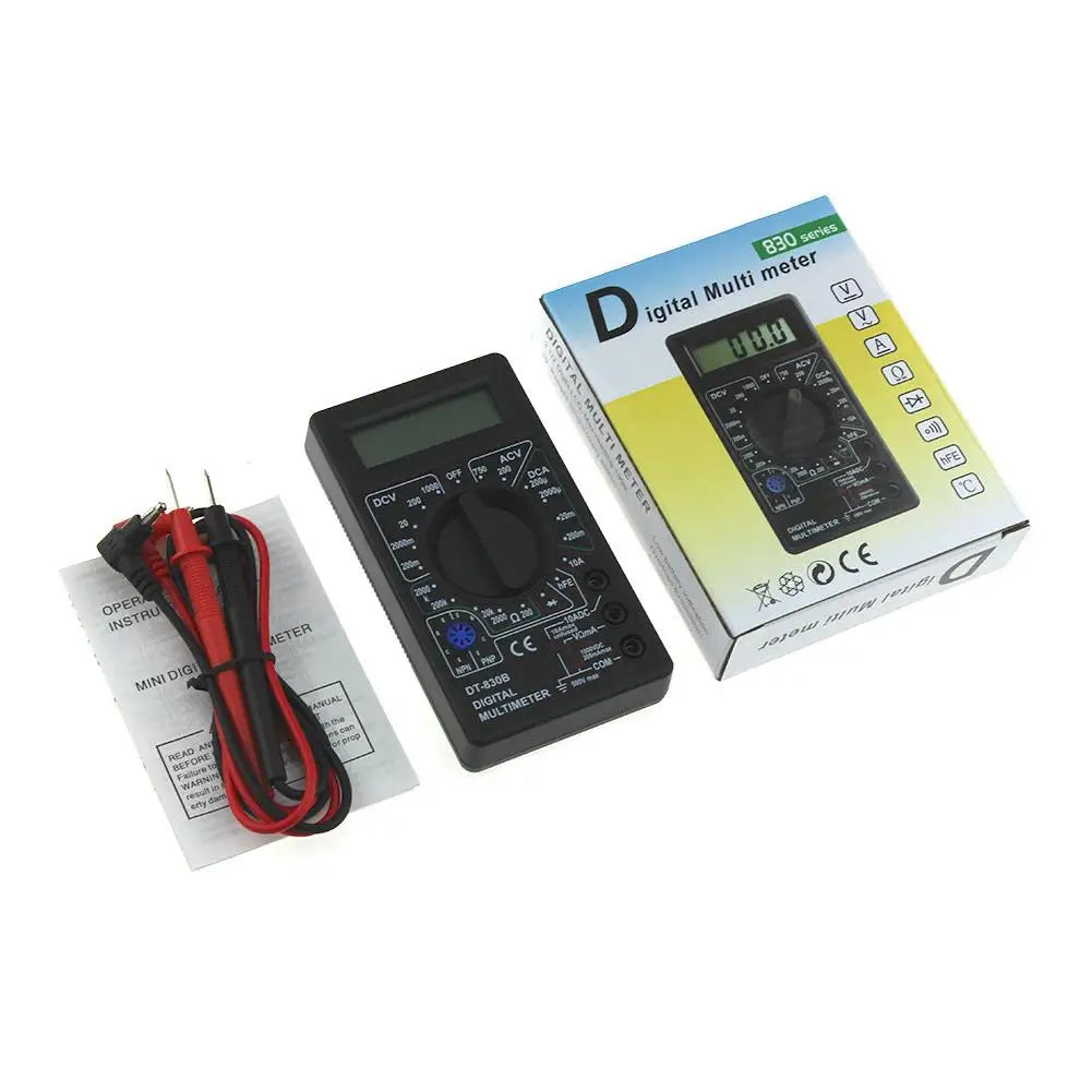 DT830B Digital Multimeter – AC/DC Voltmeter & Ohm Meter Digital Multimeter QXL