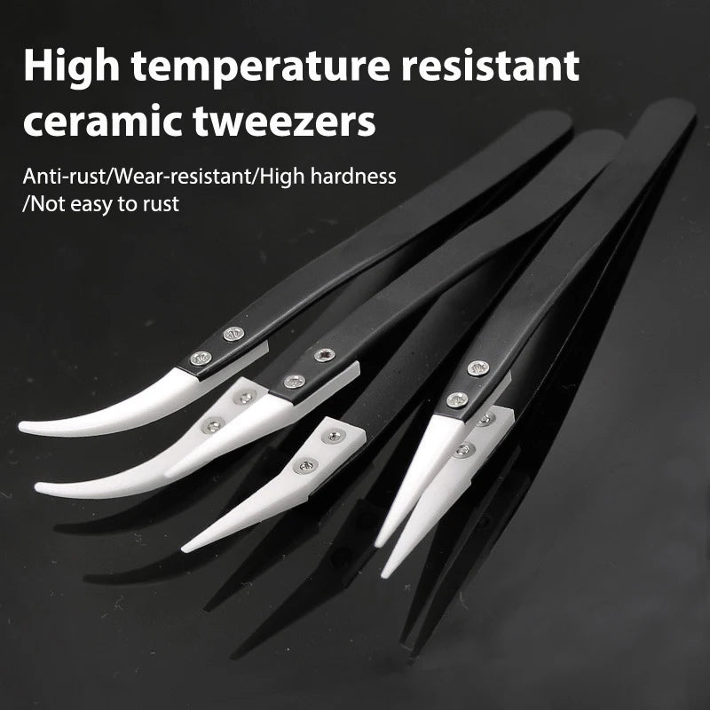 Anti-Static Ceramic Precision Tweezers | ESD Safe Repair Tool Precision Tweezers QXL A