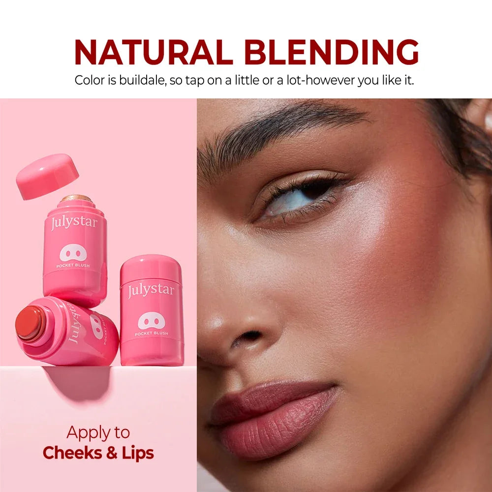 Julystar Sleepy Girl Blush & Highlight Palette | Radiant Finish Blush Highlight Palette QXL