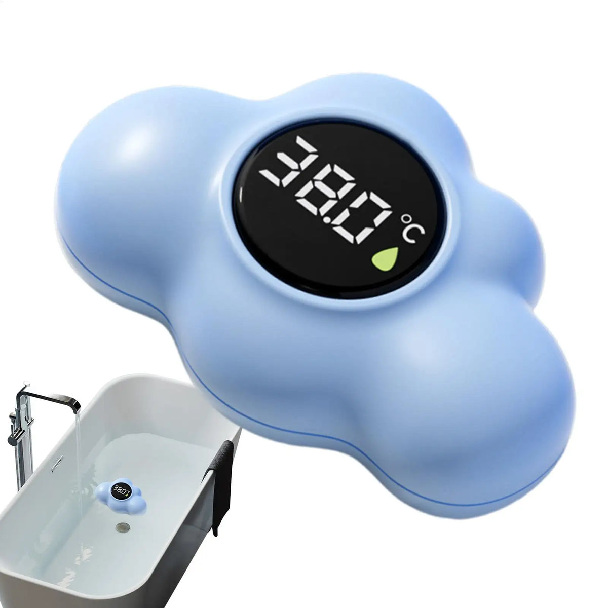 Cloud Floating Baby Bath Thermometer | LED Temperature Gauge Baby Bath Thermometer QXL