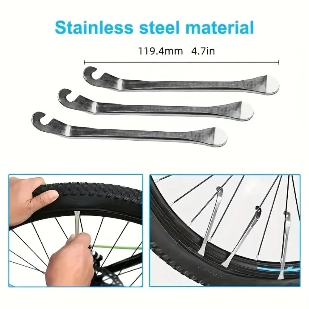 Glue-Free Tire Repair Kit with Air Pump | Cars & Bikes Tire Repair Kit QXL
