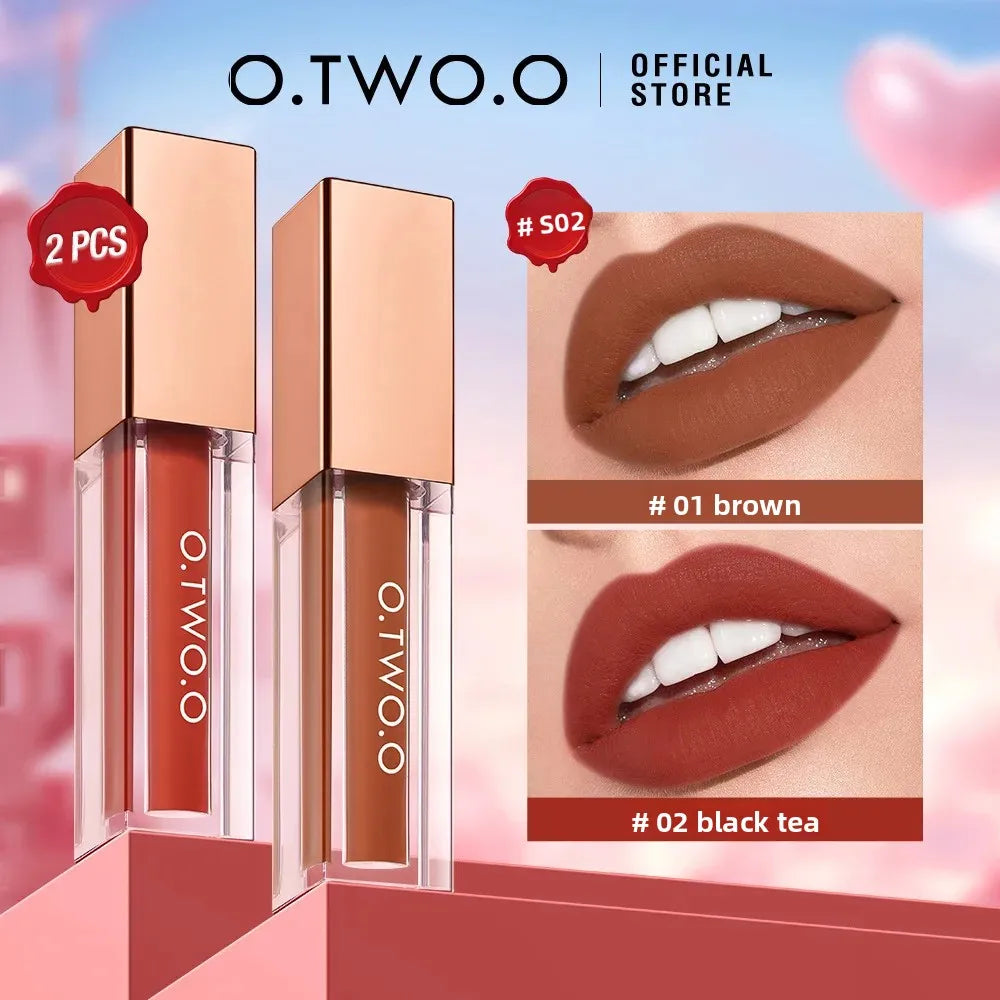 O.TWO.O Matte Liquid Lipstick Set | Transfer-Proof Lip Gloss Matte Liquid Lipstick QXL