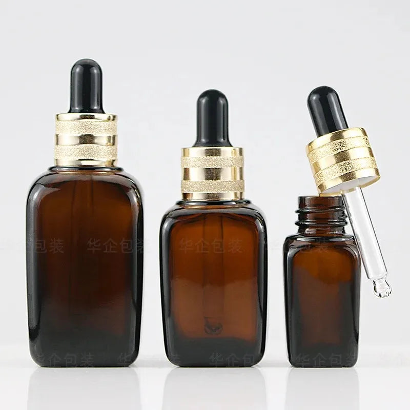 Amber Glass Dropper Bottles 10ml–100ml | Tincture & Serum Bottles Glass Dropper Bottle QXL