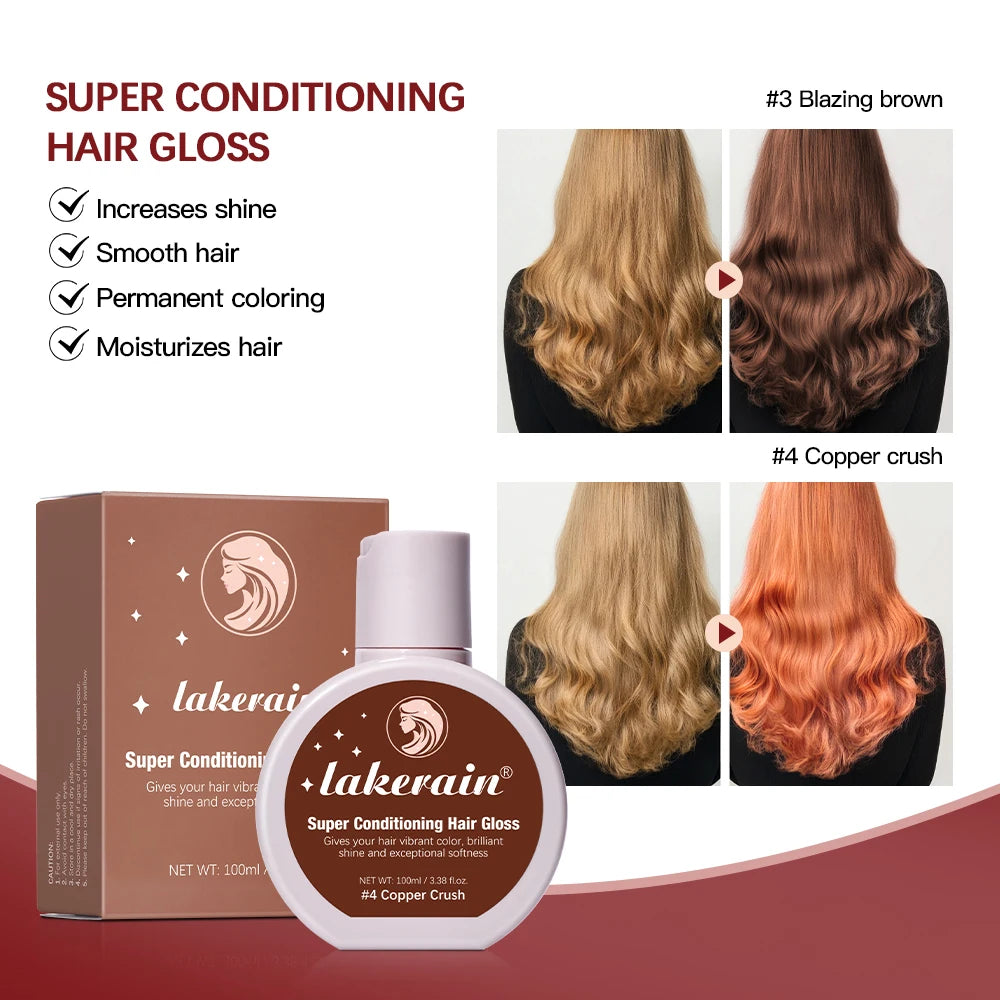 ibcccndc Hair Gloss Glaze | Color Boost & Deep Conditioning Hair Gloss Treatment QXL
