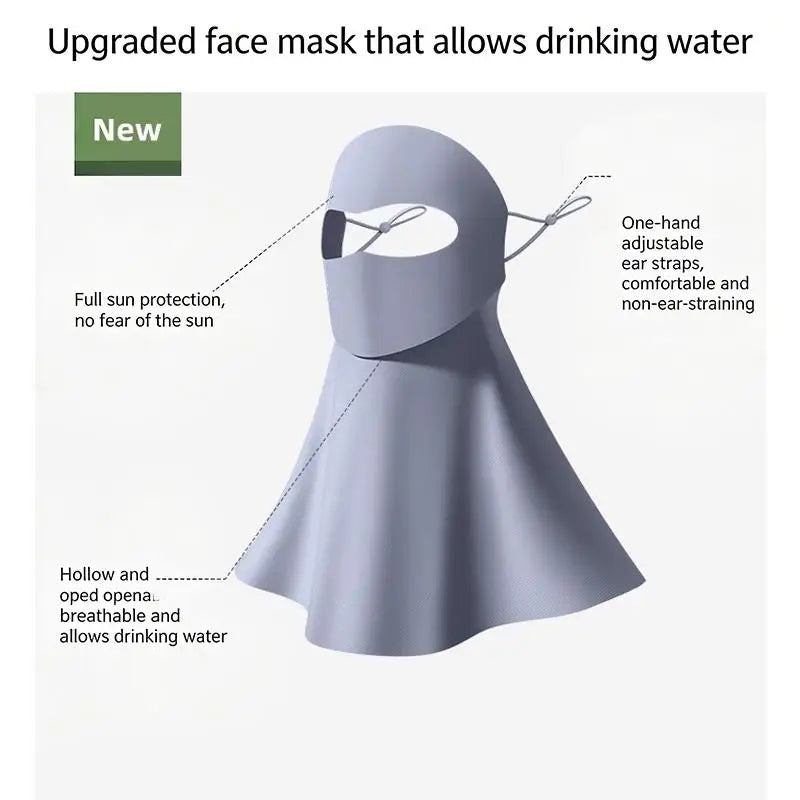 Women's UV Protection Face Mask for Cycling Running Hiking Outdoor Face Mask QXL B one size