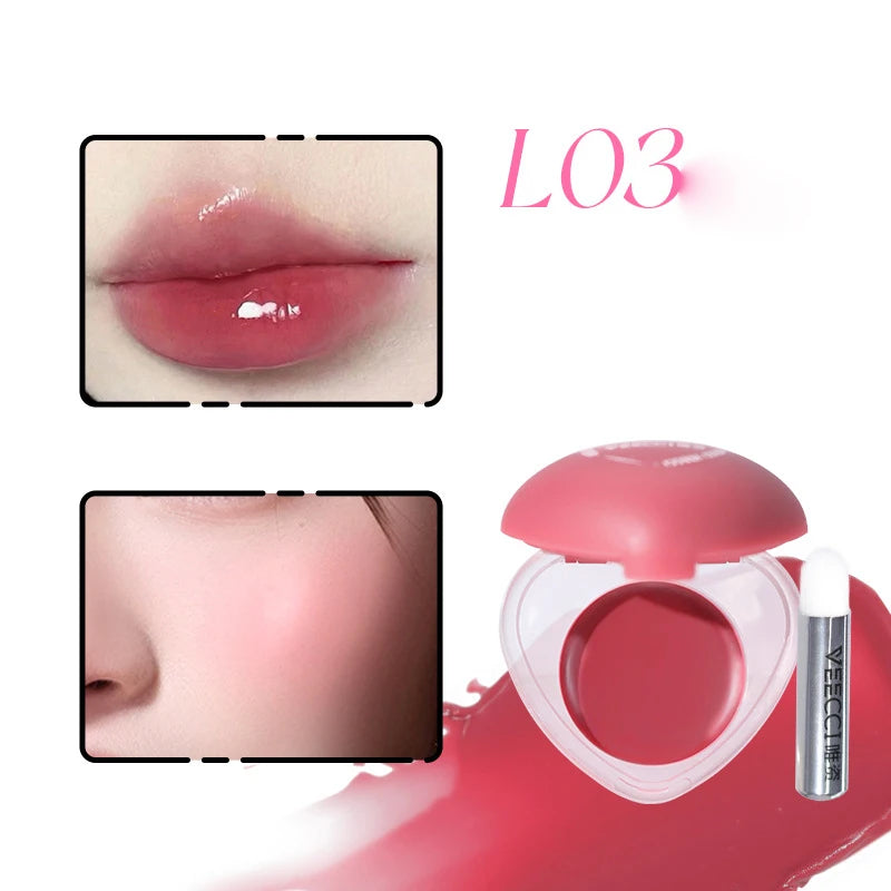 VEECCI 2-in-1 Lip & Cheek Balm | Dewy Blush Moisturizer Lip & Cheek Balm QXL