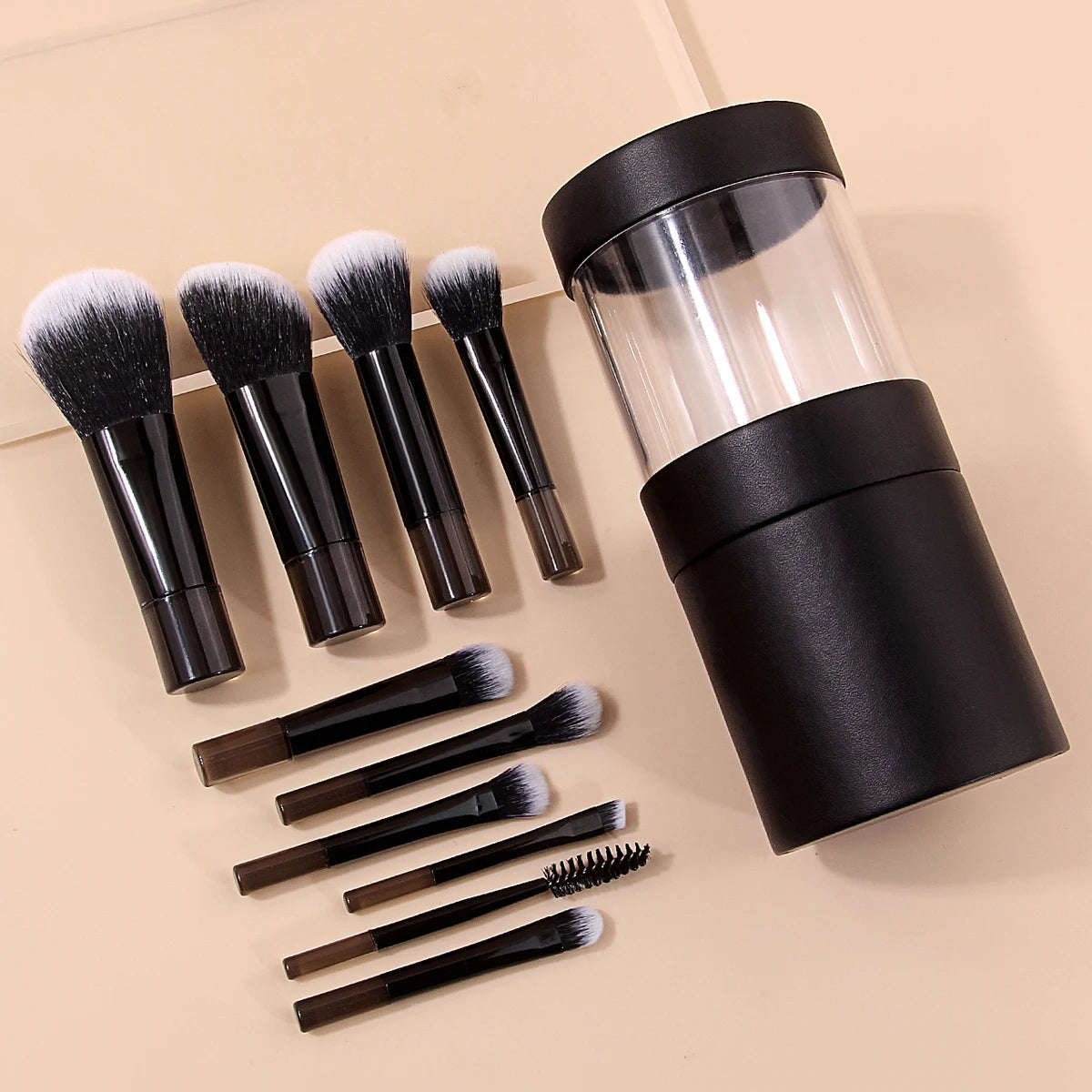 11-Piece Makeup Brush Set with Storage Cup | KOSSHOW Makeup Brush Set QXL