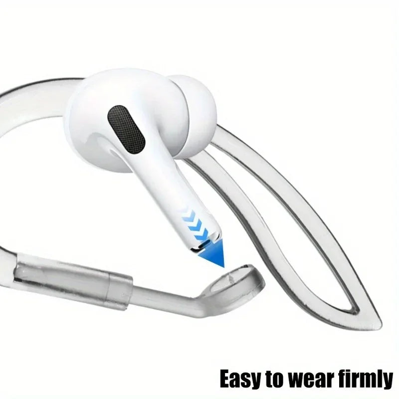 Silicone Ear Hooks for Wireless Earphones – Anti-Slip Sports Clip Earphone Ear Hooks QXL