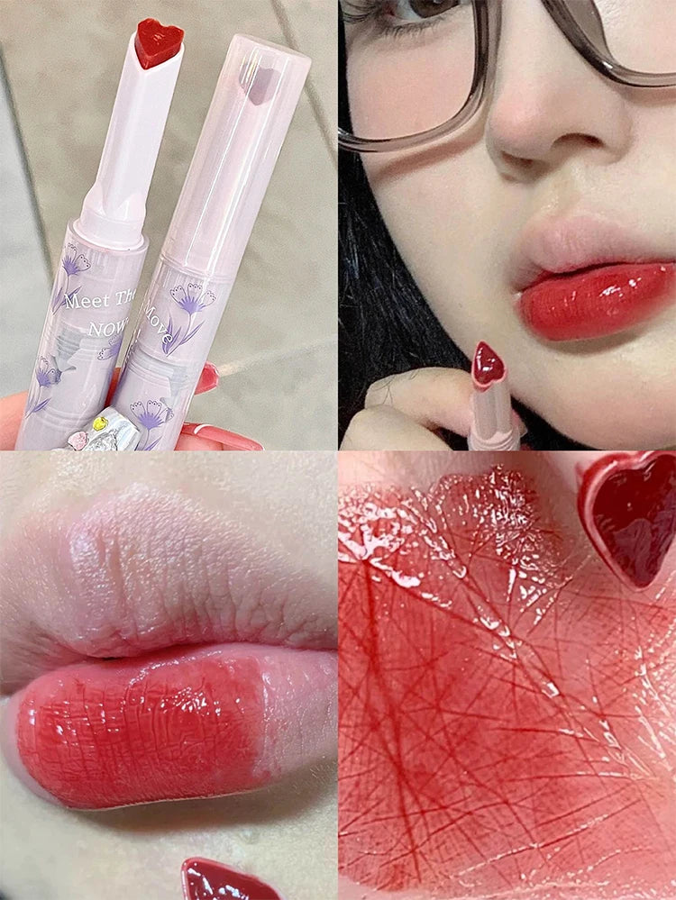 Moisturizing Glitter Jelly Lipstick Pen | Mirror Shine Lip Glitter Jelly Lipstick QXL 06