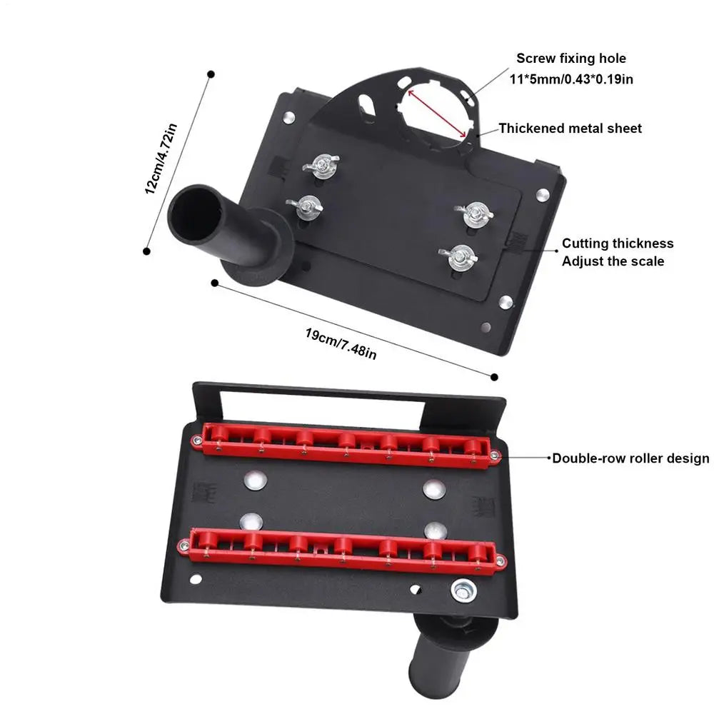 45° Tile Chamfering Tool | 12mm Adjustable High-Precision Tile Chamfering Tool QXL Black