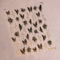 5D Embossed Nail Art Stickers – Butterfly & Bubble Fish Nail Art Stickers QXL M-500
