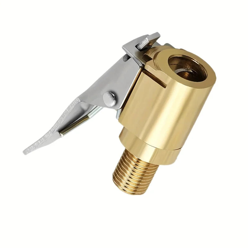 Brass Locking Tyre Air Chuck Clip Adapter | Leak-Proof Inflator Tyre Air Chuck Adapter QXL