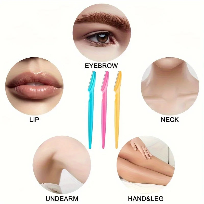 Eyebrow Razor Kit 5/6/12Pcs – Precision Facial Hair Trimmer Eyebrow Razor Kit QXL