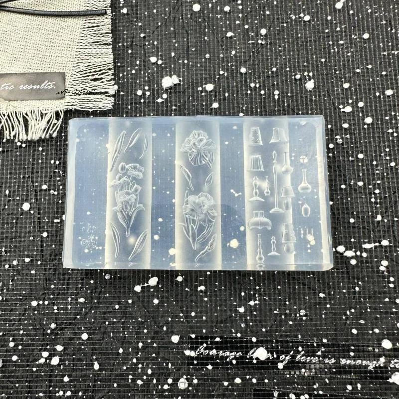 3D Silicone Nail Art Mold – Flower Ribbon Butterfly Design Nail Art Mold QXL