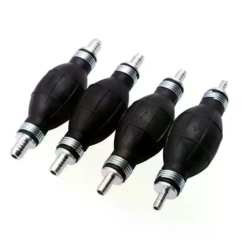 Manual Hand Fuel Pump 6–12mm | Rubber & Aluminum Alloy Manual Fuel Pump QXL