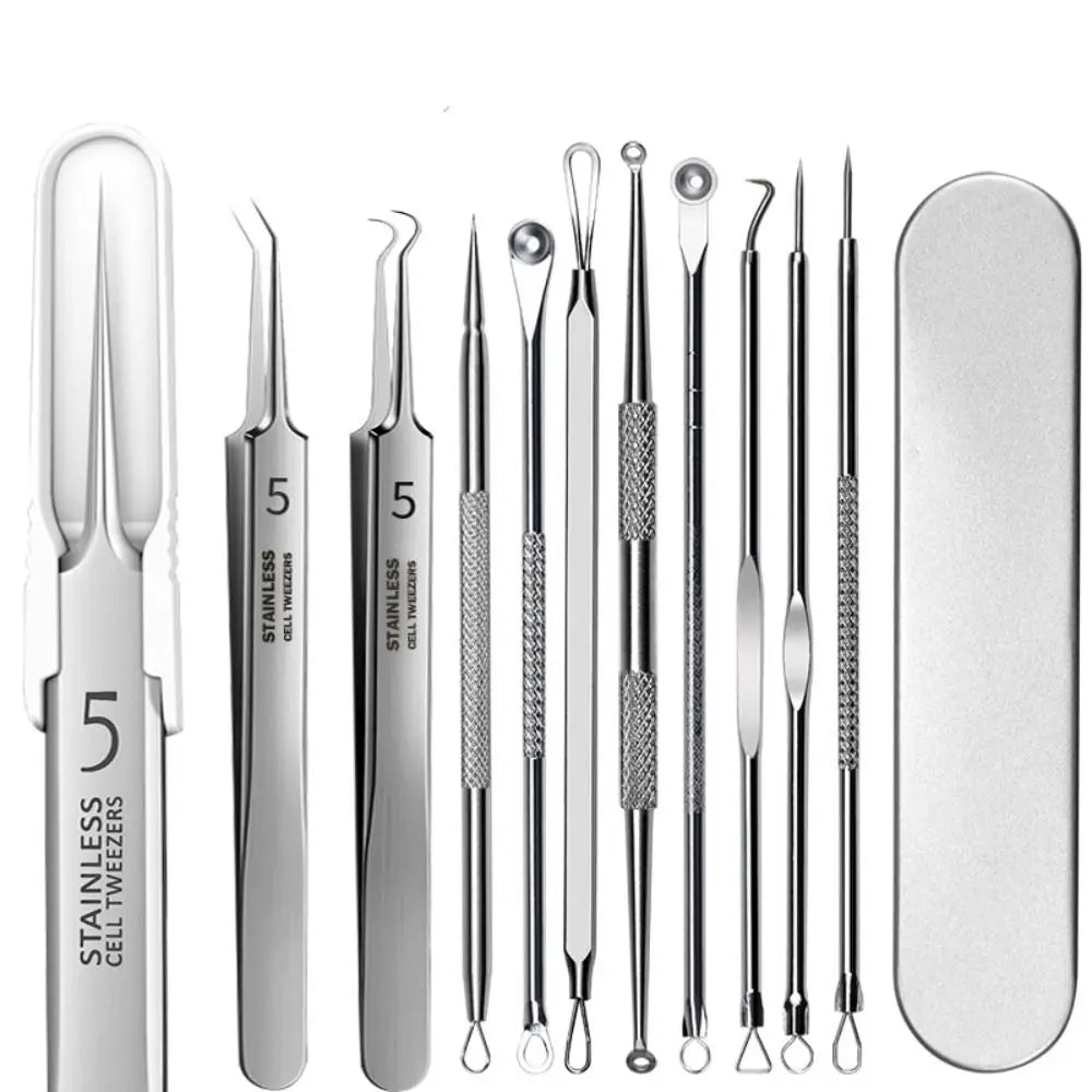 8-Piece Blackhead Remover Tool Set | Pore Cleansing Kit Blackhead Remover Set QXL