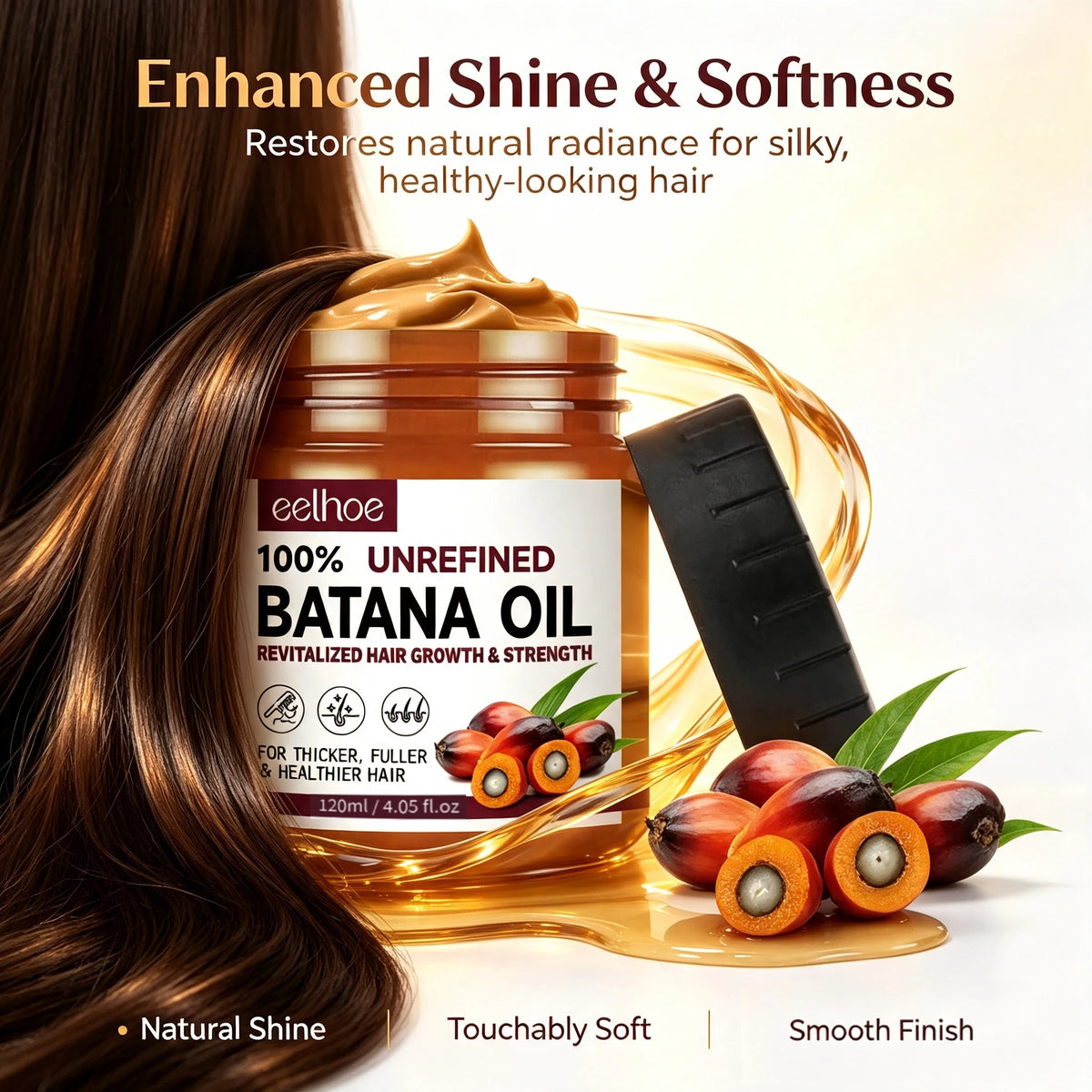 Eelhoe Batana Oil Hair Mask – Frizz Control & Deep Conditioning Hair Conditioning Mask QXL