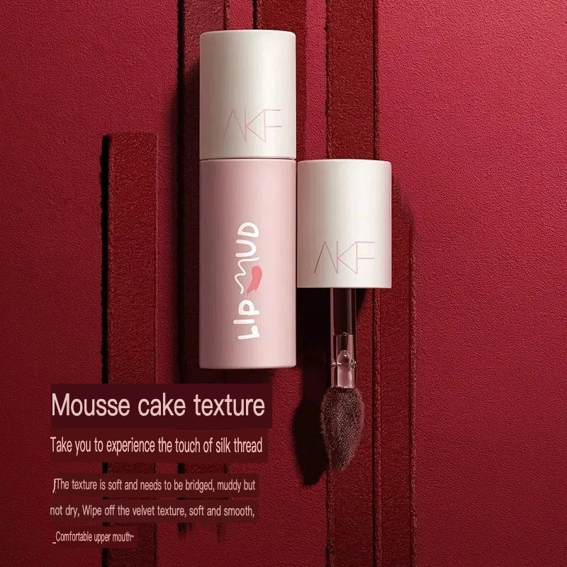 AKF Matte Velvet Lip Gloss | Clay Lip Color Rosy Finish Matte Lip Gloss QXL