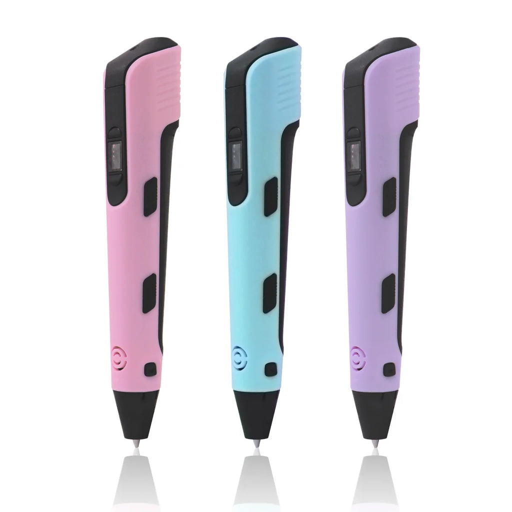 3D Printing Pen for Kids | LCD Screen + 9M PLA Filament 3D Drawing Pen QXL