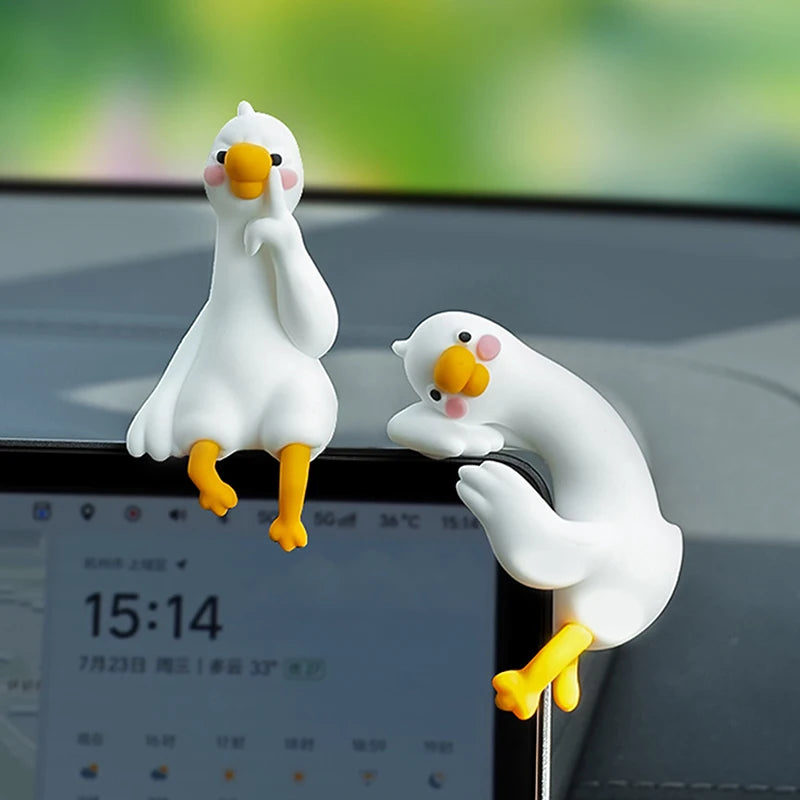 Cute 3D Mini Resin Duck Figurine | Desk & Car Decor Ornament Resin Figurine QXL