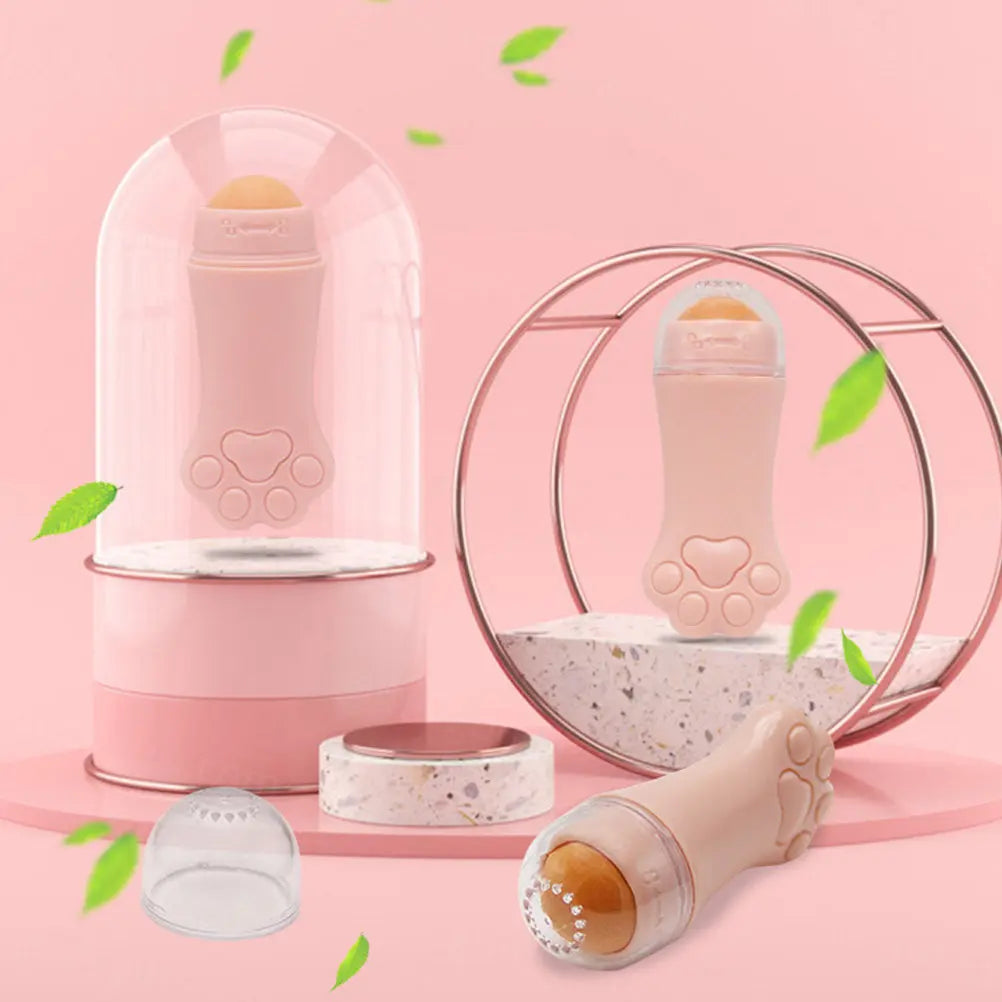 Volcanic Stone Oil Absorbing Face Roller | Cat Design Face Oil Roller QXL