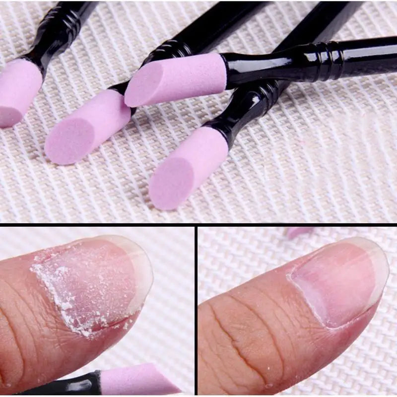20-Pack Quartz Nail Cuticle Pusher & Buffer Pen | Manicure Cuticle Pusher Pen QXL