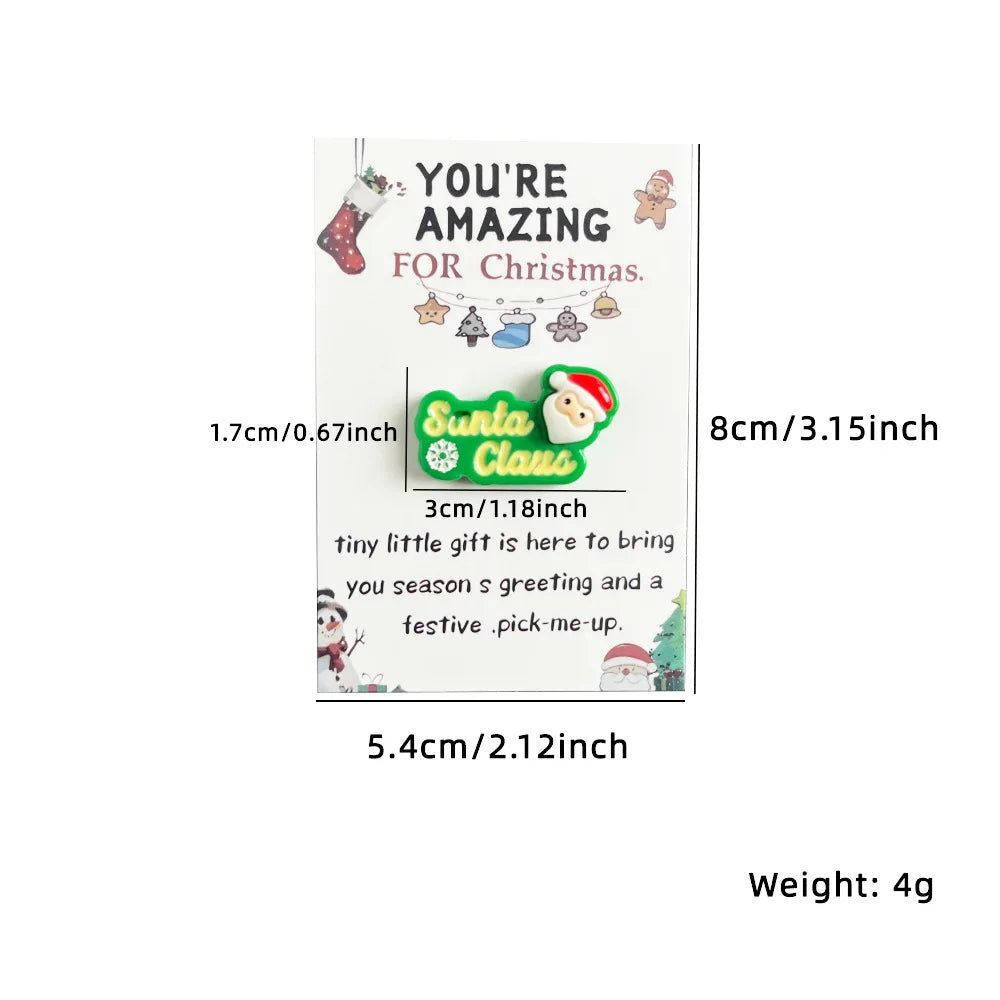 Christmas Resin Pocket Greeting Cards | Holiday Gift Tags 10/100 Pcs Holiday Greeting Cards QXL