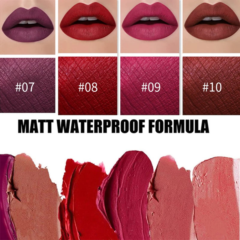 VERONNI 14-Shade Matte Liquid Lipstick | Waterproof Velvet Lip Gloss Matte Liquid Lipstick QXL