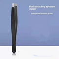 Rounded-Tip Stainless Steel Eyebrow Tweezers | Precise Grooming Eyebrow Tweezers QXL H