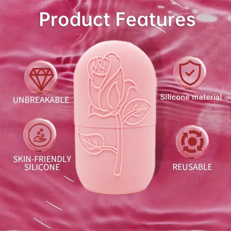 Silicone Ice Roller Face Mold – Cooling Facial Skin Tool Facial Ice Roller QXL
