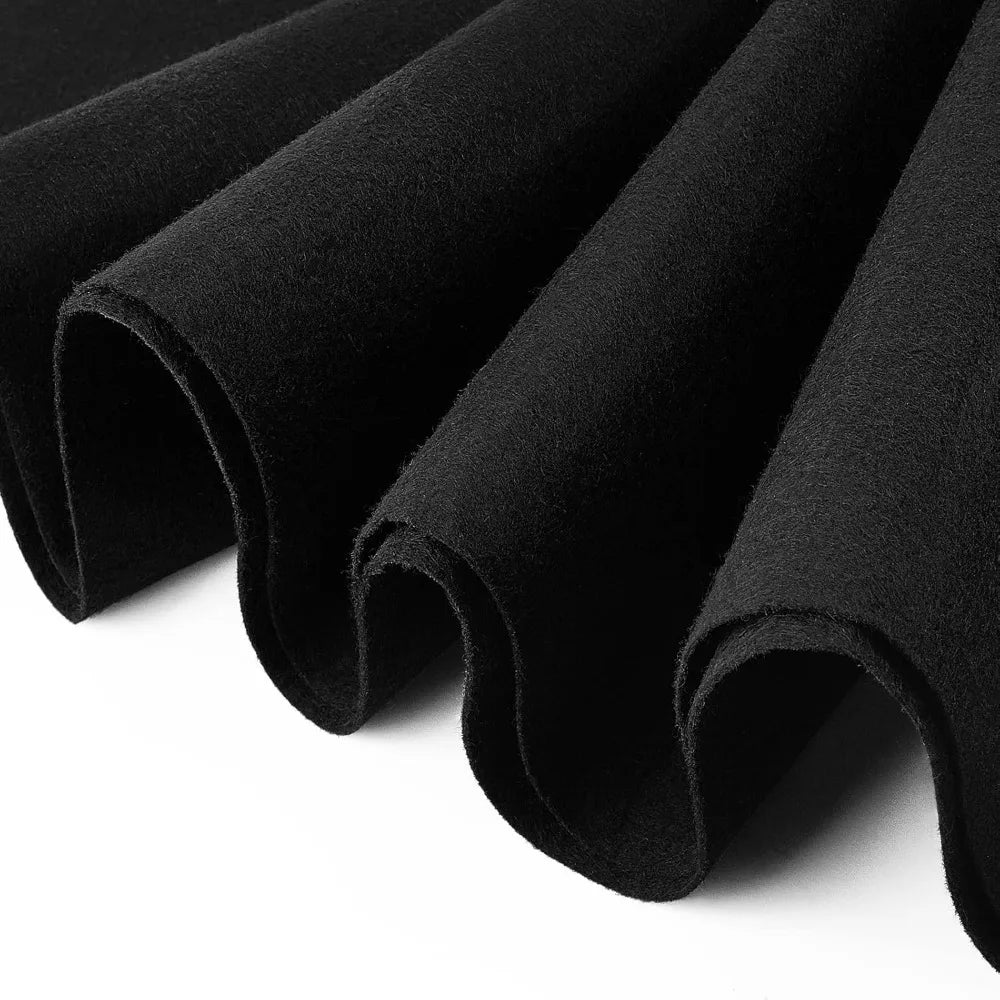 Black Felt Roll 10FT x 15.75" | Nonwoven Craft Fabric Craft Felt Fabric Roll QXL
