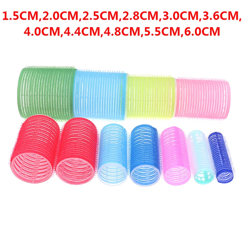 6-Pack Self-Grip Heatless Hair Rollers | No-Clip Curlers Set Heatless Hair Rollers QXL