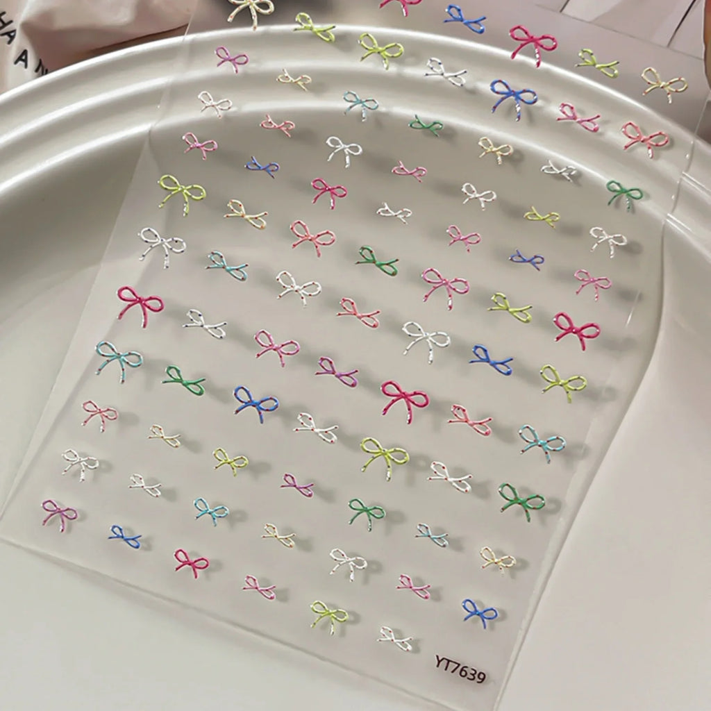 5D Holographic Star Nail Art Stickers | Self-Adhesive Decals Nail Art Stickers QXL YT7639