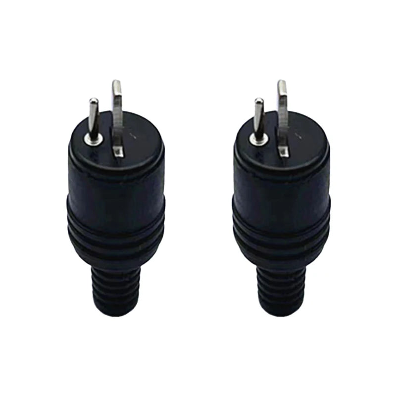 2-Pack 2-Pin DIN Male Plug Audio Speaker Connector Screw Terminal Audio DIN Connector QXL