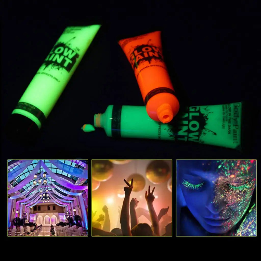 VERONNI 8-Color UV Neon Face & Body Paint | 25ml Glow Set UV Body Paint QXL