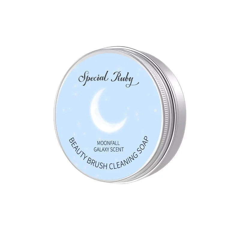 Makeup Brush Cleaning Soap Peach Oolong | 100g Aluminum Tin Brush Cleaning Soap QXL
